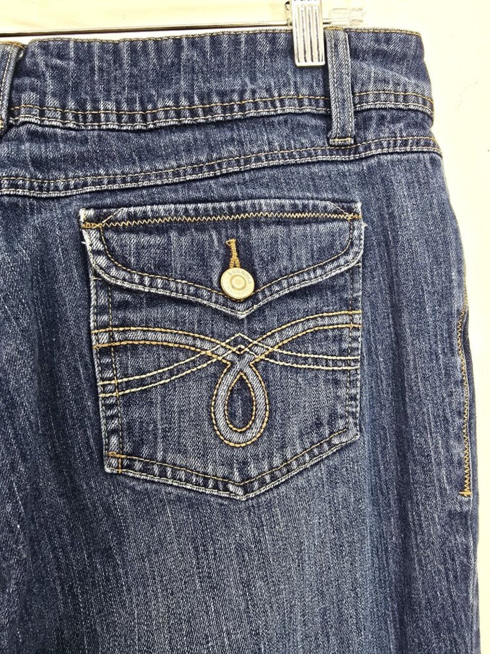 Vintage 90 Y2K Sonoma Flap Pocket Low Rise Bootcut Denim Jeans Women Size 14